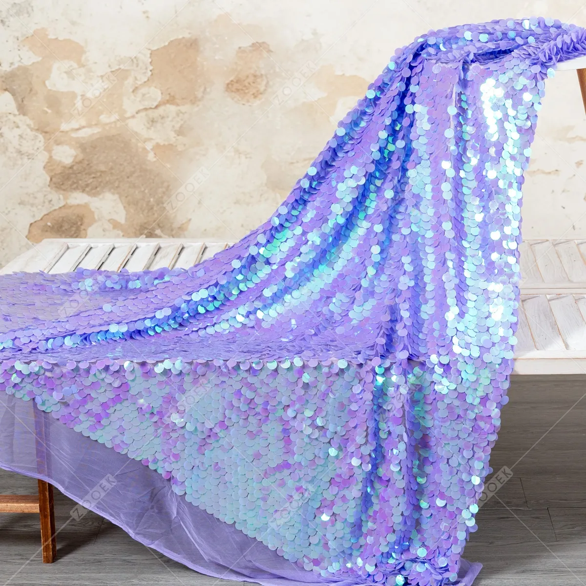 iridescent 18mm lavender sequin fabric iridescent 18mm lavender sequin fabric