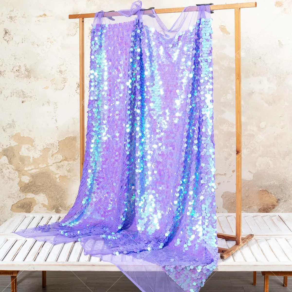 iridescent lavender purple round mermaid scale sequin fabric iridescent lavender purple round mermaid scale sequin fabric