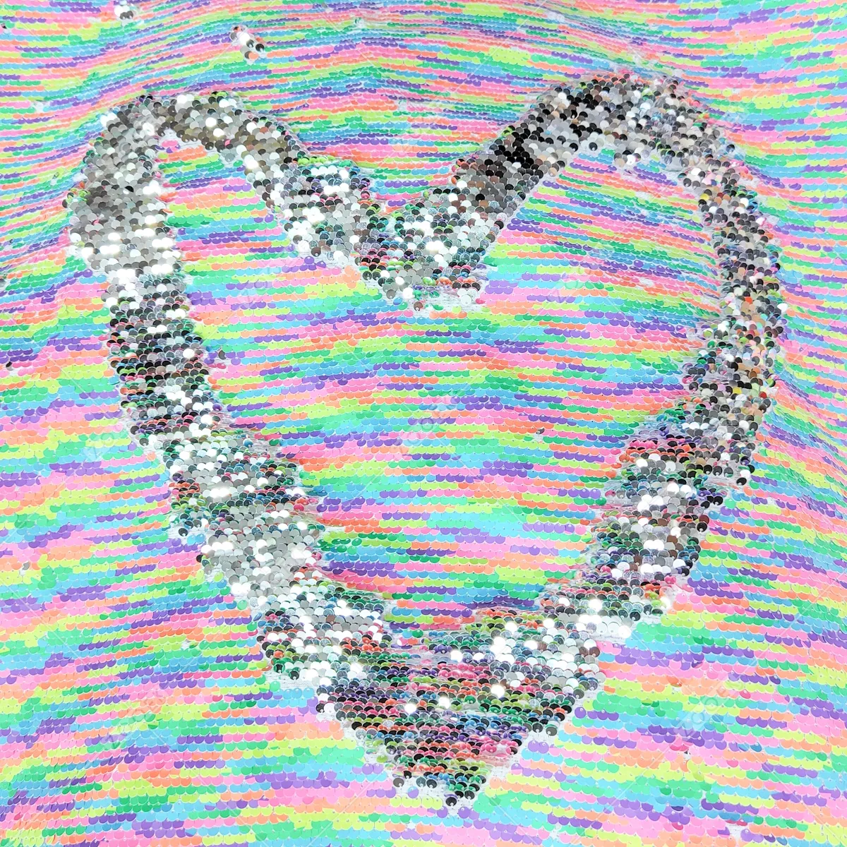 rainbow and silver reversible sequin fabric for dance costumes rainbow and silver reversible sequin fabric for dance costumes
