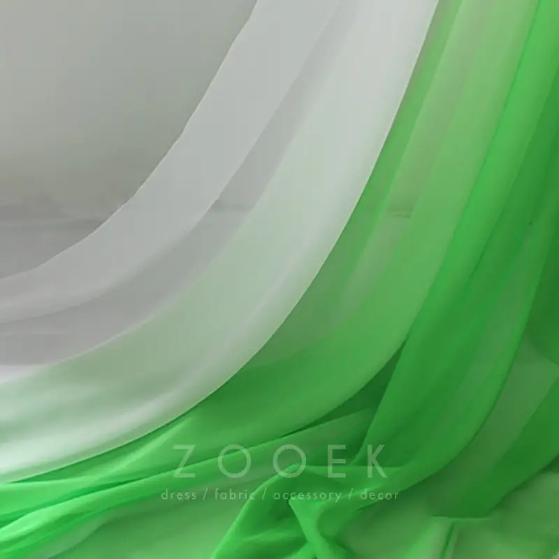 white to color illusion ombre chiffon fabric by the yard white to color illusion ombre chiffon fabric by the yard