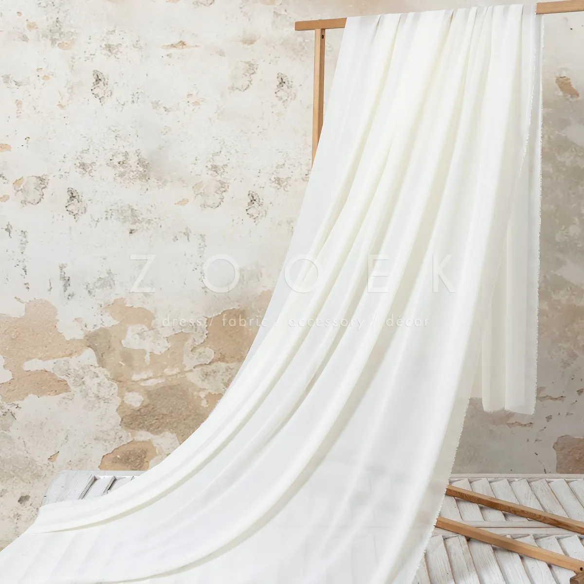 lightweight semi transparent cream white chiffon lightweight semi transparent cream white chiffon